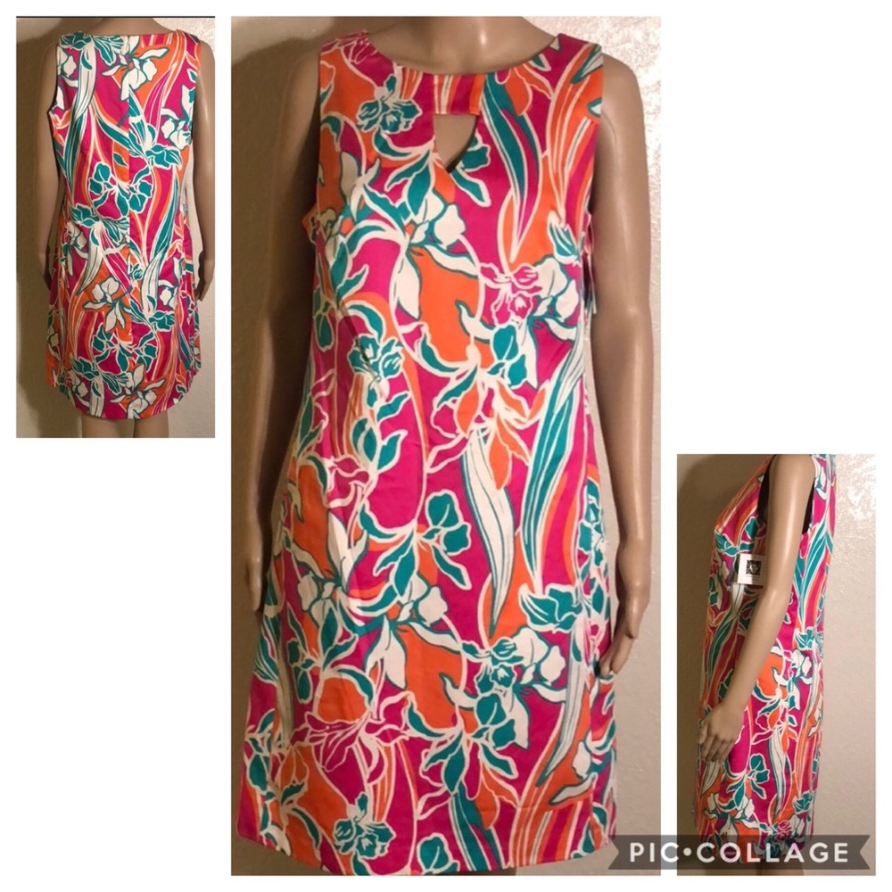 🆕 Anne Klein Floral Print Sleeveless Dress